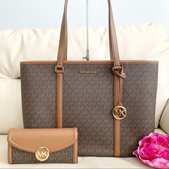 Michael Kors Handbags - Michael Kors Sady Tote and Wallet Set